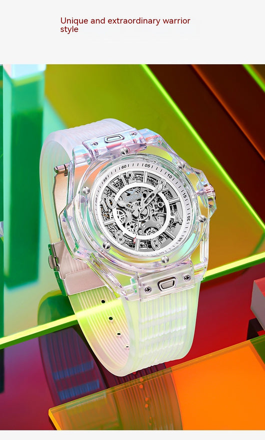 Reloj Automático Mecánico para Hombre Resistente al Agua con Esfera Transparente - Image 17