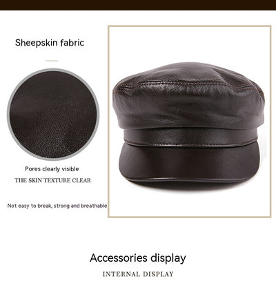 Gorro de Piel de Cordero Otoño e Invierno - Image 9