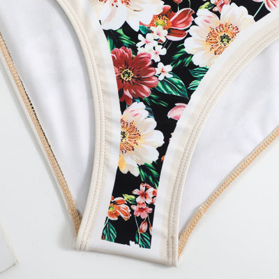 Traje de Baño Retro Una Pieza con Falda de Gasa - Image 65