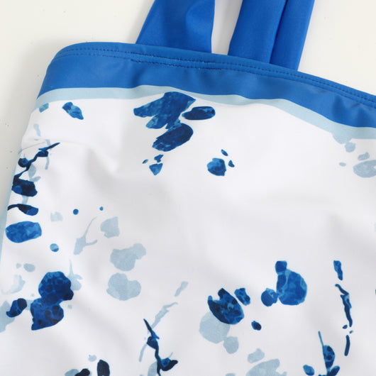 Traje de Baño Retro Una Pieza con Falda de Gasa - Image 66
