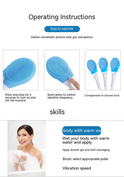 Cepillo de Baño Masajeador Eléctrico para Limpieza Corporal - Image 10