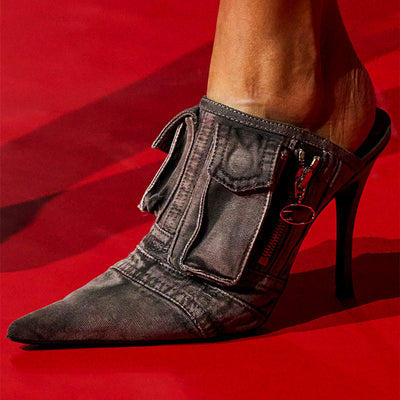 Pantuflas de Tacón Alto con Punta Afilada - Image 17