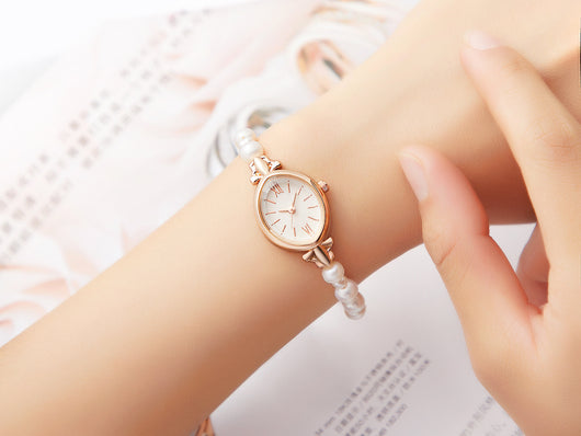 Reloj Elegante para Mujer con Correa de Perla de Agua Dulce Natural - Image 14