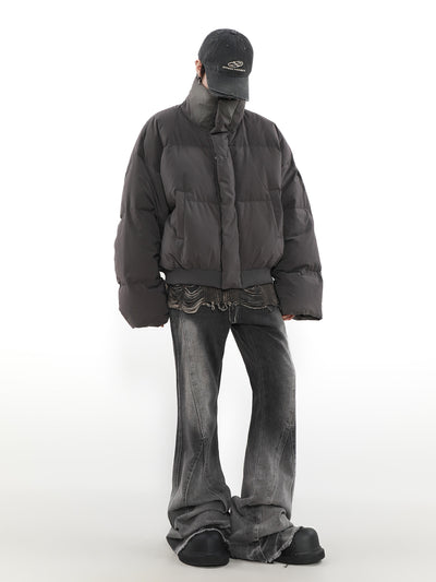 Chaqueta Acolchada de Invierno para Parejas con Cuello Alto - Image 16