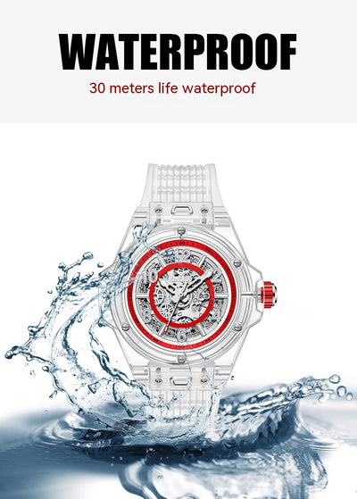 Reloj Automático Mecánico para Hombre Resistente al Agua con Esfera Transparente - Image 28