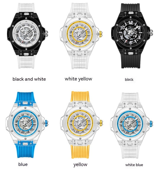 Reloj Automático Mecánico para Hombre Resistente al Agua con Esfera Transparente - Image 35
