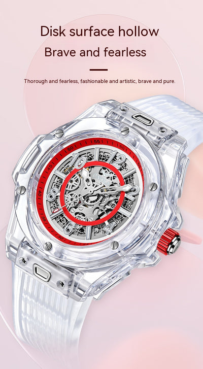 Reloj Automático Mecánico para Hombre Resistente al Agua con Esfera Transparente - Image 37