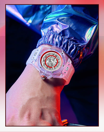 Reloj Automático Mecánico para Hombre Resistente al Agua con Esfera Transparente - Image 40