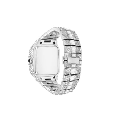 Reloj Cuadrado para Hombre con Diamantes y Diseño Graffiti - Image 19