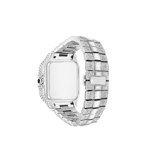 Reloj Cuadrado para Hombre con Diamantes y Diseño Graffiti - Image 19