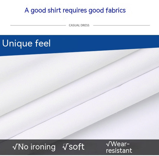 Camisa Business Casual de Manga Larga con Cuello Porcelana Azul y Blanco para Hombre - Image 21
