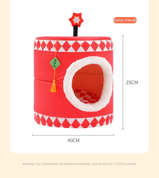 Cama Térmica para Gatos Caja de Regalo Festiva Persimón de la Suerte - Image 14