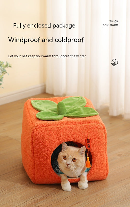 Cama Térmica para Gatos Caja de Regalo Festiva Persimón de la Suerte - Image 15