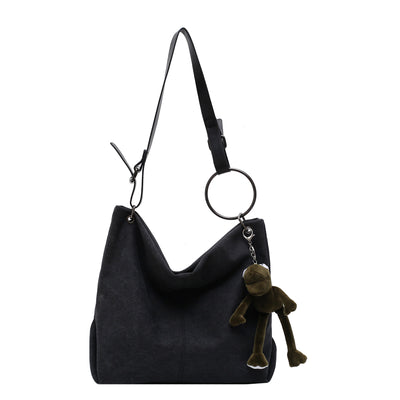 Bolso Bandolera de Lona Trendy - Estilo Urbano y Funcional - Image 8