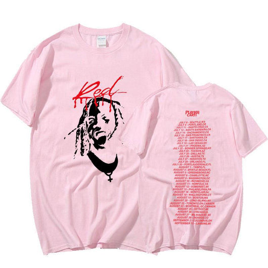 Playera Roja Estampada para Hombre - Image 10