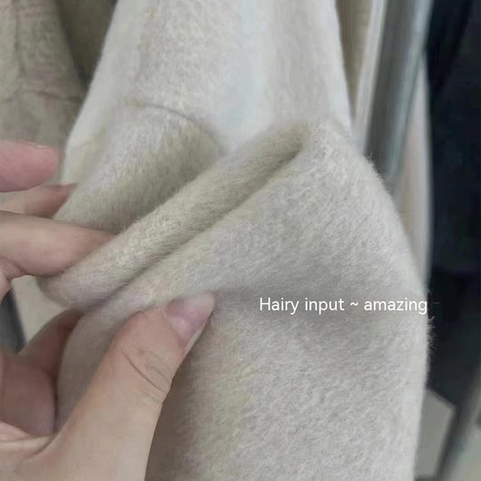 Abrigo de Lana Reversible Doble Cara Camello - Diseño Minimalista Versátil - Image 18