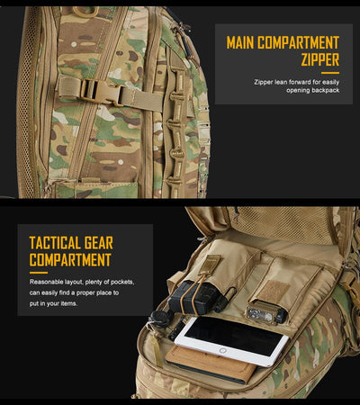 Mochila Táctica Camuflaje Profesional - Image 14