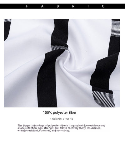 Camisa Casual de Manga Larga con Rayas Anchas para Hombre - Image 16