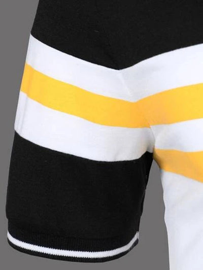 Polo Manga Corta a Rayas para Hombre - Diseño Clásico con Botones - Image 10