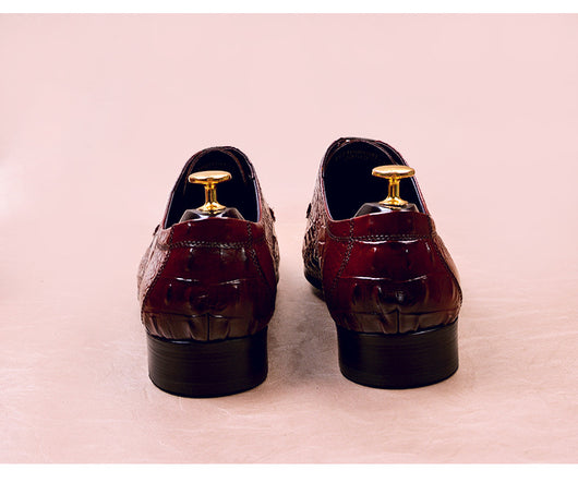 Zapatos de Vestir Hombre Patrón Cocodrilo Estilo Británico - Image 29