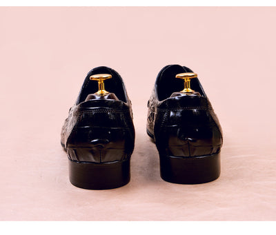 Zapatos de Vestir Hombre Patrón Cocodrilo Estilo Británico - Image 37