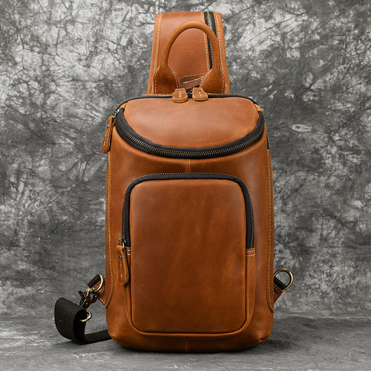 Bolsa Mensajero de Cuero para Hombre - Diseño Minimalista y Funcional - Image 35