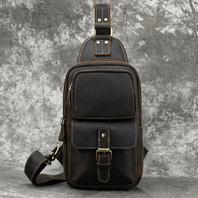 Bolsa Mensajero de Cuero para Hombre - Diseño Minimalista y Funcional - Image 38