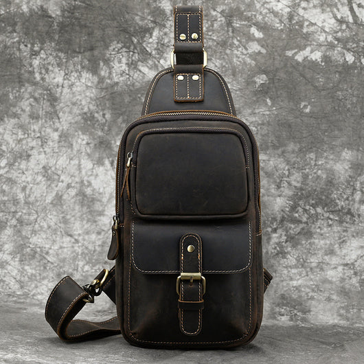 Bolsa Mensajero de Cuero para Hombre - Diseño Minimalista y Funcional - Image 38