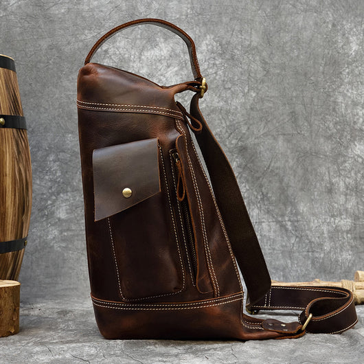 Bolsa Mensajero de Cuero para Hombre - Diseño Minimalista y Funcional - Image 43