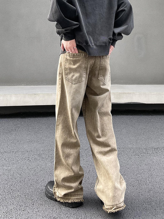Jeans Vintage Marrón Desgastado Efecto Usado - Image 19
