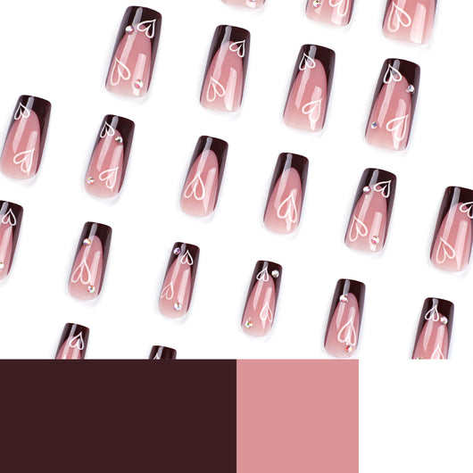 Uñas Postizas Amor Simple - Diseño Elegante y Minimalista - Image 17