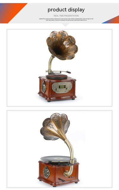 Tocadiscos Retro Petunia con Bluetooth y Audio Premium - Image 12