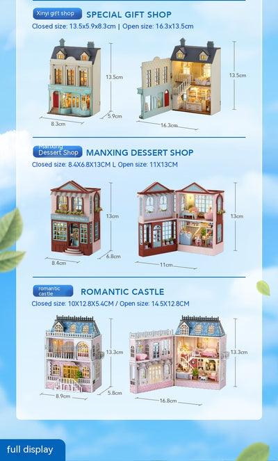 Miniatura de Casa Artesanal de Madera - Colección Adorable para Decorar - Image 19