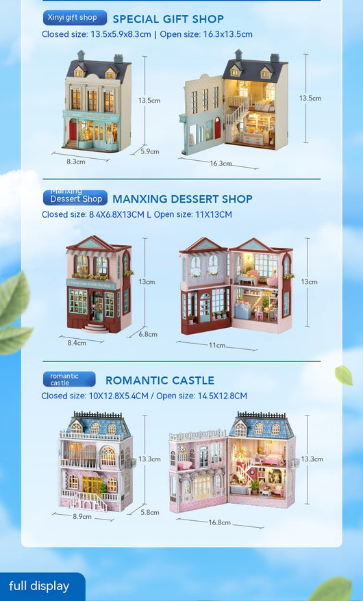 Miniatura de Casa Artesanal de Madera - Colección Adorable para Decorar - Image 19