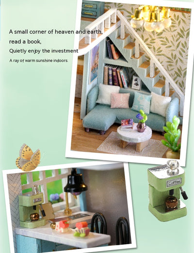 Miniatura de Casa Artesanal de Madera - Colección Adorable para Decorar - Image 35