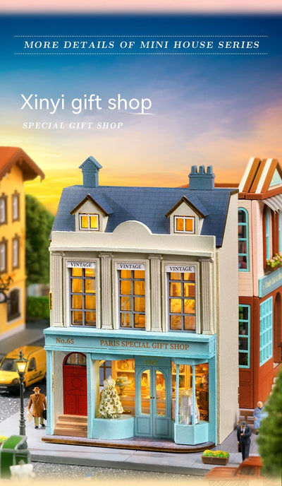 Miniatura de Casa Artesanal de Madera - Colección Adorable para Decorar - Image 42