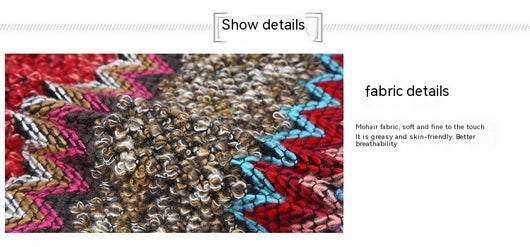 Poncho Étnico Multicolor Cálido para Otoño e Invierno - Image 44