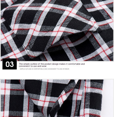 Camisa Casual de Cuadros con Textura Brushed para Hombre - Image 19
