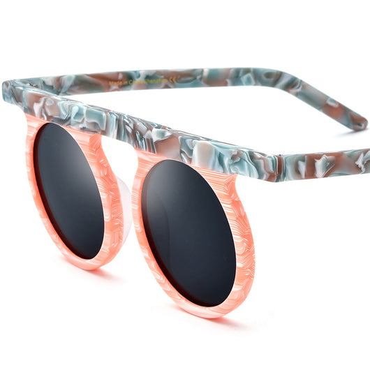 Gafas de Sol Redondas Patchwork Esmerilado Unisex - Image 14
