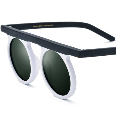 Gafas de Sol Redondas Patchwork Esmerilado Unisex - Image 17