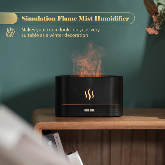Difusor Aromático con Luz de Llama y Humificador de Niebla sin Agua - Image 27