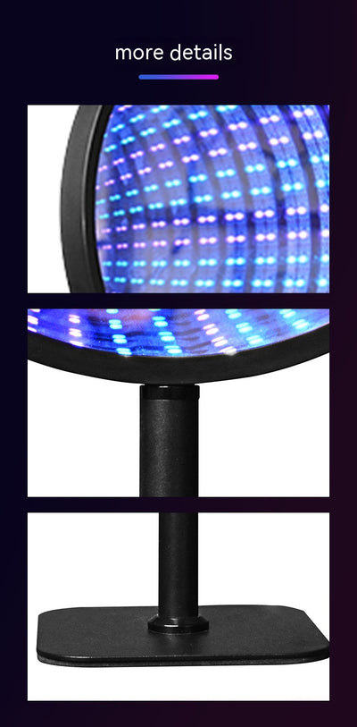 Espejo LED Multicolor con Efecto Túnel 3D y Luz Ambiental - Image 15