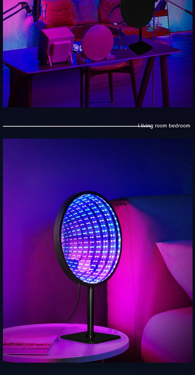 Espejo LED Multicolor con Efecto Túnel 3D y Luz Ambiental - Image 18