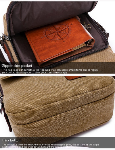Mochila Ejecutiva de Lona con Correa de Hombro - Image 43