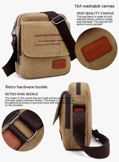 Mochila Ejecutiva de Lona con Correa de Hombro - Image 45