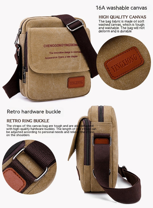 Mochila Ejecutiva de Lona con Correa de Hombro - Image 45