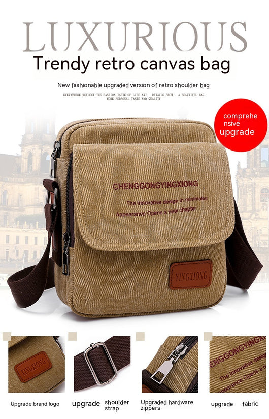 Mochila Ejecutiva de Lona con Correa de Hombro - Image 46