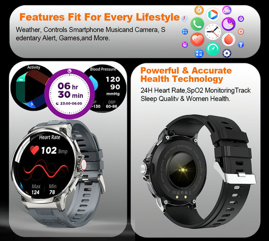 Reloj Inteligente Deportivo con Llamadas Bluetooth, Monitor Cardíaco y Oxígeno - Image 23