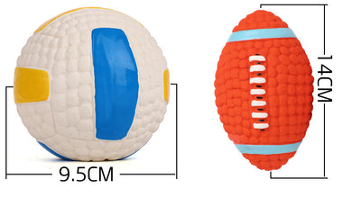 Pelota Interactiva Resistente para Perros con Sonido y Textura Molar - Image 12