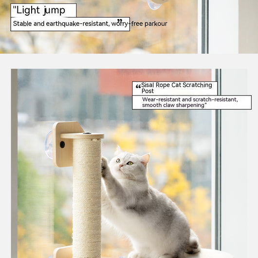 Árbol Rascador para Gatos con Cristal Biselado sin Cobertura - Image 16